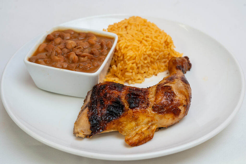 Pollo al Carbon Cuarto Quarter Grilled Chicken Angle 2