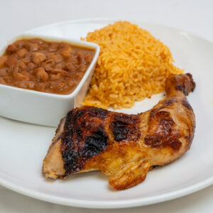 Pollo al Carbon Cuarto Quarter Grilled Chicken Angle 2